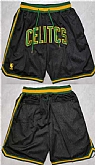 Boston Celtics Black Stitched NBA Stitched Shorts (Run Small),baseball caps,new era cap wholesale,wholesale hats