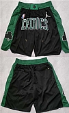 Boston Celtics Black Stitched Shorts (Run Small),baseball caps,new era cap wholesale,wholesale hats