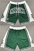 Boston Celtics White Green Stitched Shorts (Run Small),baseball caps,new era cap wholesale,wholesale hats