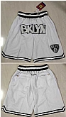 Brooklyn Nets Teams White Just Don With Pocket Swingman Shorts (Run Small),baseball caps,new era cap wholesale,wholesale hats