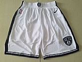 Brooklyn Nets White Nike Swingman Shorts (Run Small),baseball caps,new era cap wholesale,wholesale hats