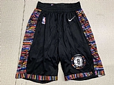 Brooklyn Nets Black City Edition Nike Swingman Shorts (Run Small),baseball caps,new era cap wholesale,wholesale hats