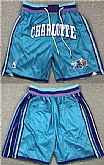 Charlotte Hornets Teal Stitched NBA Shorts (Run Small),baseball caps,new era cap wholesale,wholesale hats