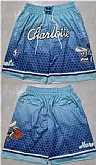 Charlotte Hornets Teal Blue Shorts (Run Small),baseball caps,new era cap wholesale,wholesale hats