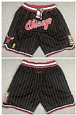 Chicago Bulls Black Mitchell&Ness Stitched Shorts (Run Small),baseball caps,new era cap wholesale,wholesale hats