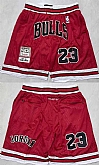 Chicago Bulls #23 Michael Jordan Red Stitched Shorts (Run Small),baseball caps,new era cap wholesale,wholesale hats