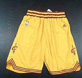 Cleveland Cavaliers Yellow Shorts (Run Small),baseball caps,new era cap wholesale,wholesale hats