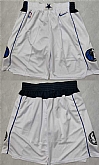 Dallas Mavericks White Shorts (Run Small),baseball caps,new era cap wholesale,wholesale hats