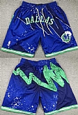 Dallas Mavericks Royal Green Shorts (Run Small),baseball caps,new era cap wholesale,wholesale hats