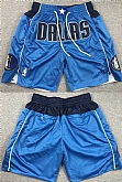 Dallas Mavericks Blue Shorts (Run Small),baseball caps,new era cap wholesale,wholesale hats