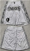 Dallas Mavericks White City Edition Shorts (Run Small),baseball caps,new era cap wholesale,wholesale hats