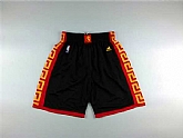 Golden State Warriors Black Chinese New Year Shorts (Run Small),baseball caps,new era cap wholesale,wholesale hats