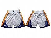 Golden State Warriors White Nike Basketball Shorts (Run Small),baseball caps,new era cap wholesale,wholesale hats
