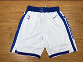 Golden State Warriors White Throwback Nike Basketball Shorts (Run Small),baseball caps,new era cap wholesale,wholesale hats