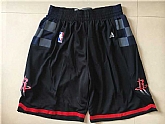 Houston Rockets Black Swingman Shorts (Run Small),baseball caps,new era cap wholesale,wholesale hats