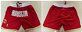 Houston Rockets Red Just Don With Pocket Swingman Shorts (Run Small),baseball caps,new era cap wholesale,wholesale hats