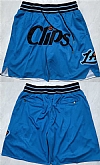 Los Angeles Clippers Blue Shorts (Run Small),baseball caps,new era cap wholesale,wholesale hats