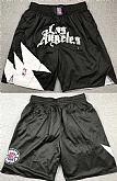 Los Angeles Clippers Black Shorts (Run Small),baseball caps,new era cap wholesale,wholesale hats