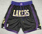 Los Angeles Lakers Black 2023 City Icon Swingman Shorts (Run Small),baseball caps,new era cap wholesale,wholesale hats