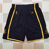 Los Angeles Lakers 24 Kobe Bryant Black Retirement Commemorative Swingman Shorts (Run Small),baseball caps,new era cap wholesale,wholesale hats
