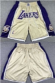 Los Angeles Lakers Gold Purple Shorts (Run Small),baseball caps,new era cap wholesale,wholesale hats