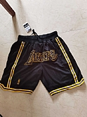 Los Angeles Lakers Black Just Don With Pocket Swingman Shorts (Run Small),baseball caps,new era cap wholesale,wholesale hats