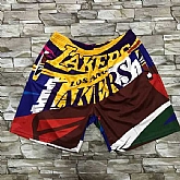 Los Angeles Lakers Color Big Face With Pocket Swingman Shorts (Run Small),baseball caps,new era cap wholesale,wholesale hats