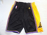 Los Angeles Lakers Black Stitched NBA Shorts (Run Small),baseball caps,new era cap wholesale,wholesale hats