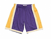 Los Angeles Lakers Purple Hardwood Classics Shorts (Run Small),baseball caps,new era cap wholesale,wholesale hats