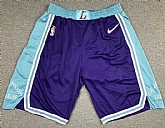 Los Angeles Lakers Purple Nike Diamond 75th Anniversary City Edition Swingman Shorts (Run Small),baseball caps,new era cap wholesale,wholesale hats
