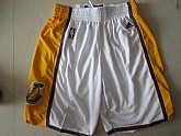 Los Angeles Lakers White Shorts (Run Small),baseball caps,new era cap wholesale,wholesale hats