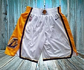 Los Angeles Lakers White Nike Swingman Shorts (Run Small),baseball caps,new era cap wholesale,wholesale hats