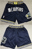 Memphis Grizzlies Navy Shorts (Run Small),baseball caps,new era cap wholesale,wholesale hats