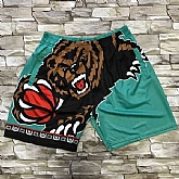 Memphis Grizzlies Green Black Big Face With Pocket Swingman Shorts (Run Small),baseball caps,new era cap wholesale,wholesale hats