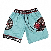 Memphis Grizzlies Green Black Face Swingman Shorts (Run Small),baseball caps,new era cap wholesale,wholesale hats
