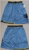 Memphis Grizzlies Blue Shorts (Run Small),baseball caps,new era cap wholesale,wholesale hats