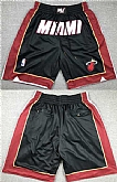 Miami Heat Black Shorts (Run Small),baseball caps,new era cap wholesale,wholesale hats