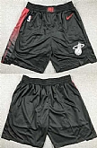 Miami Heat Black Nike Stitched Shorts (Run Small),baseball caps,new era cap wholesale,wholesale hats
