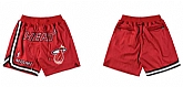 Miami Heat Red Just Don With Pocket Swingman Shorts (Run Small),baseball caps,new era cap wholesale,wholesale hats