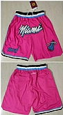 Miami Heat Pink Shorts (Run Small),baseball caps,new era cap wholesale,wholesale hats