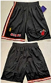 Miami Heat Black Stitched Shorts (Run Small),baseball caps,new era cap wholesale,wholesale hats