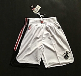 Miami Heat White Swingman Shorts (Run Small),baseball caps,new era cap wholesale,wholesale hats