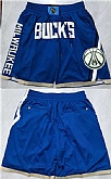 Milwaukee Bucks Royal Shorts (Run Small),baseball caps,new era cap wholesale,wholesale hats