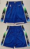 Milwaukee Bucks Blue Shorts (Run Small),baseball caps,new era cap wholesale,wholesale hats