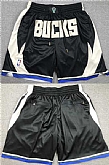 Milwaukee Bucks Black Shorts (Run Small),baseball caps,new era cap wholesale,wholesale hats