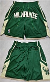 Milwaukee Bucks Green Shorts (Run Small),baseball caps,new era cap wholesale,wholesale hats