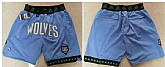 Minnesota Timberwolves Blue Just Don With Pocket Swingman Shorts (Run Small),baseball caps,new era cap wholesale,wholesale hats