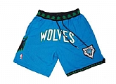 Minnesota Timberwolves Blue NBA Shorts (Run Small),baseball caps,new era cap wholesale,wholesale hats