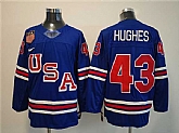 Men's USA #43 Quinn Hughes Royal 2025-2026 Stitched Jersey,baseball caps,new era cap wholesale,wholesale hats