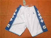 North Carolina Tar Heels White New Revolution 30 Shorts (Run Small),baseball caps,new era cap wholesale,wholesale hats